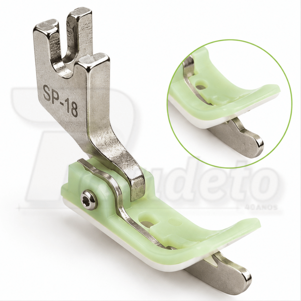 Calcador Pesponto Teflon Guia Esquerdo Para Reta Industrial