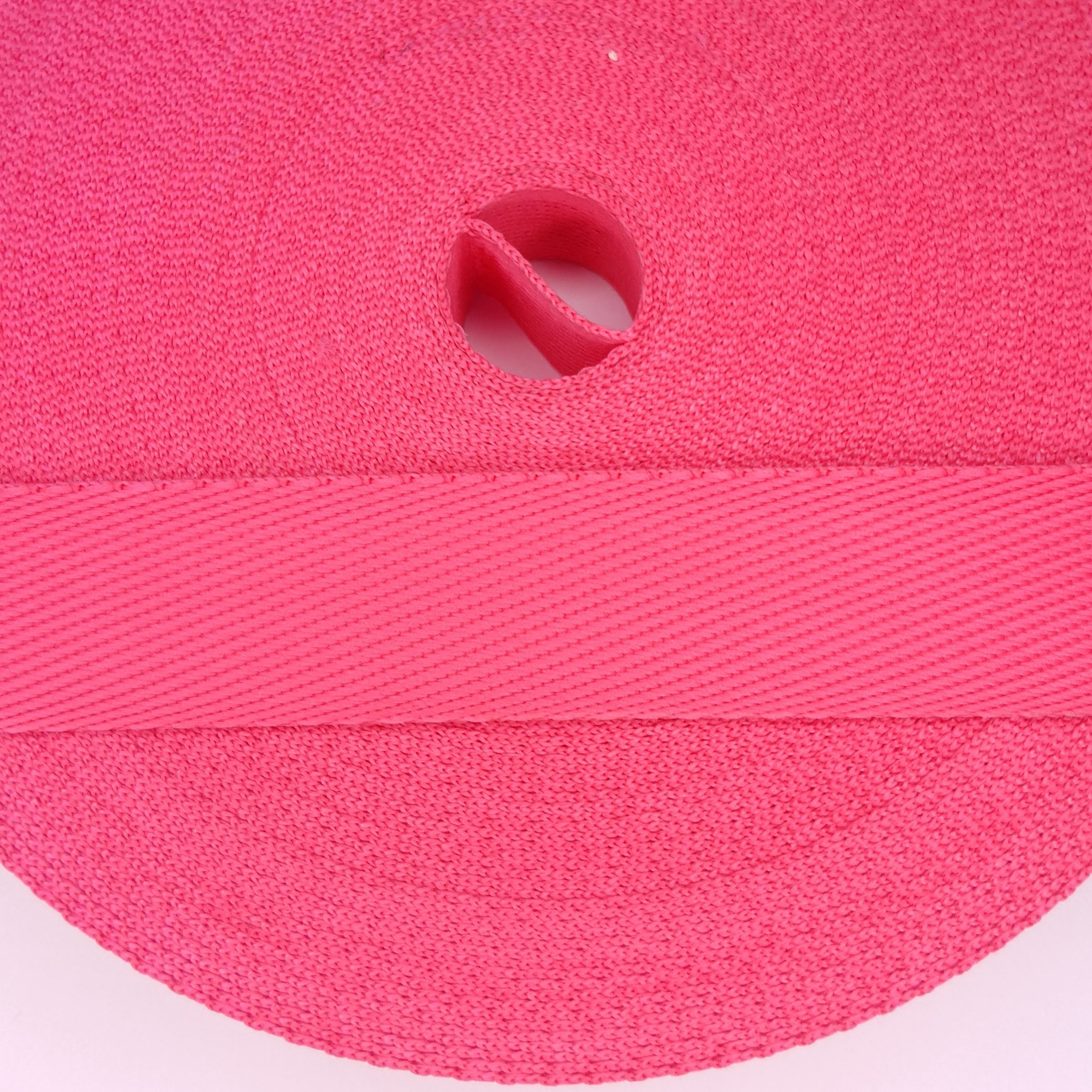 Alça Chick de Poliéster - Pink Neon 30mm