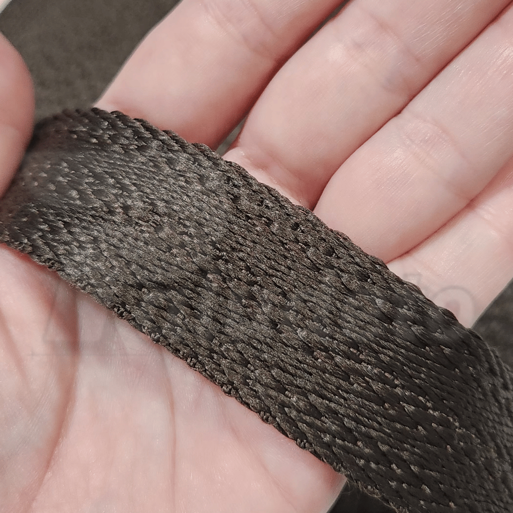 Alça Chick TRANÇADA 30MM MARROM