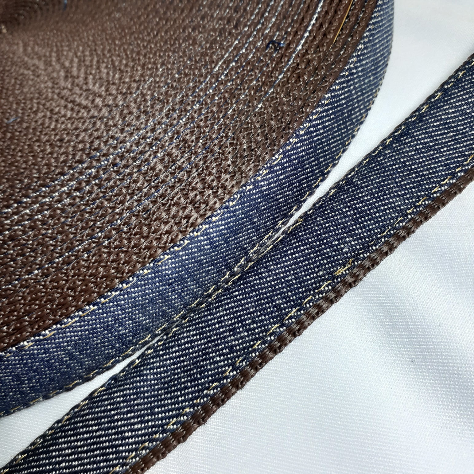 Alça de Nylon c/ jeans 25mm - Marrom