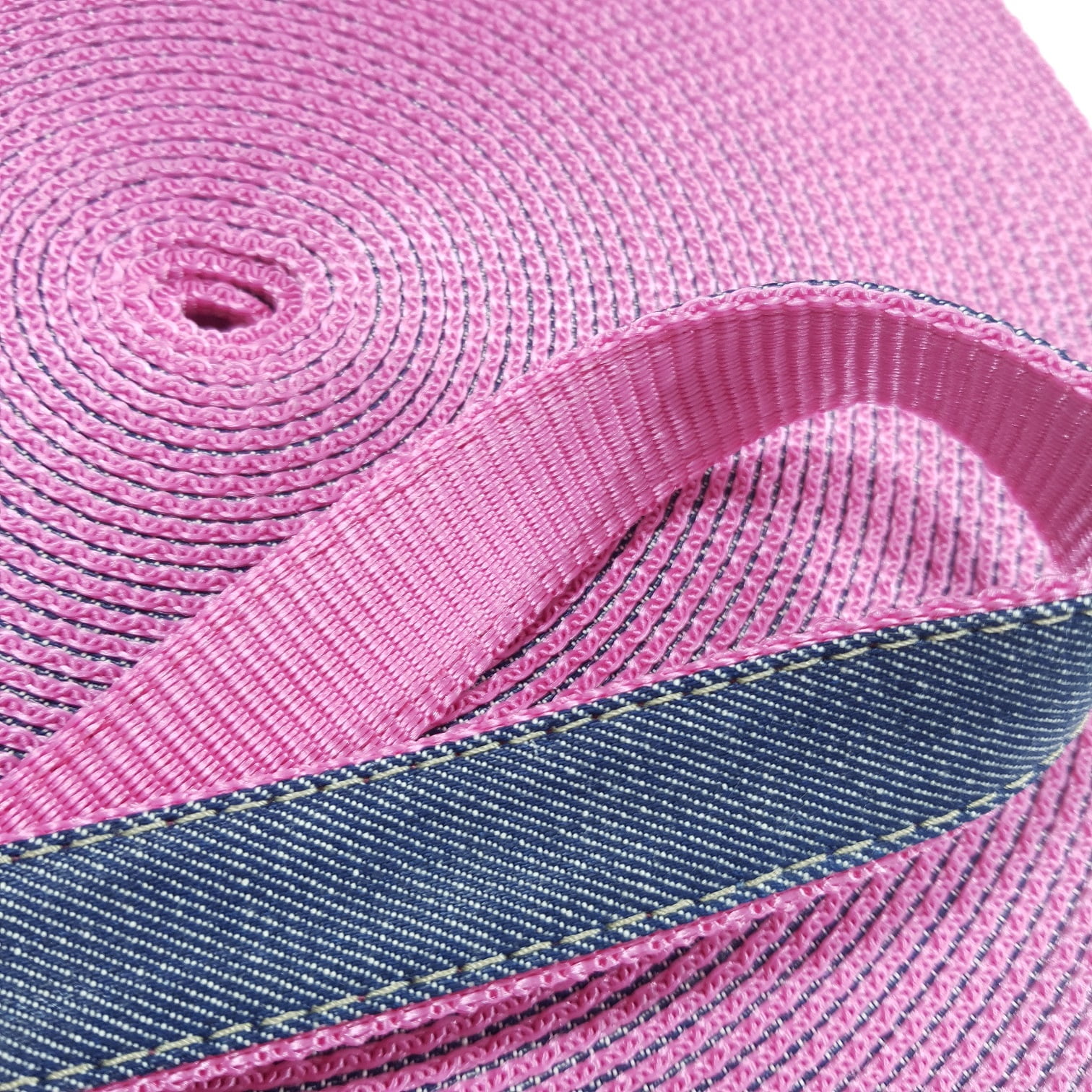 Alça de Nylon c/ jeans 25mm - Pink