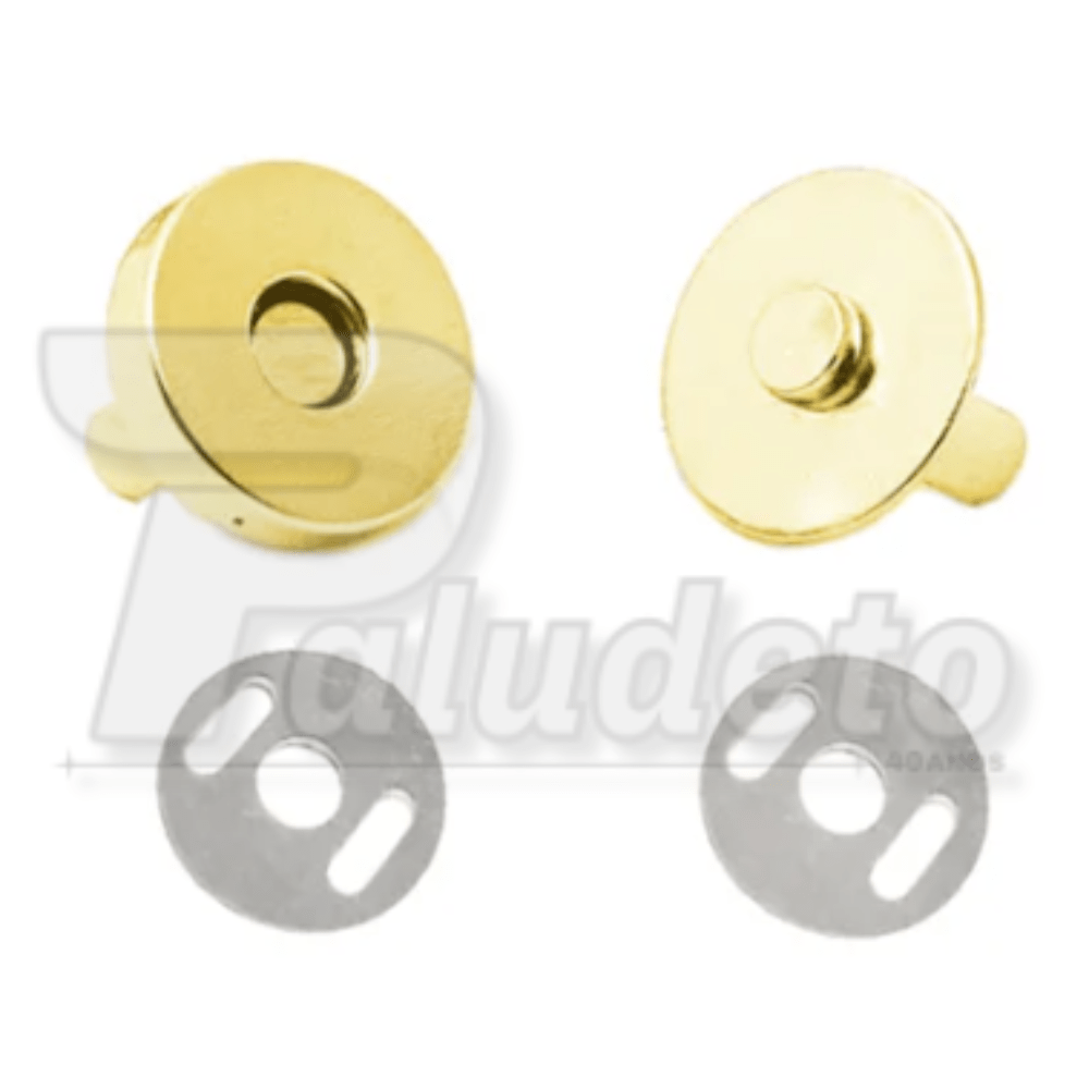 Botão Imantado - Dourado - Pcte c/ 10 unid