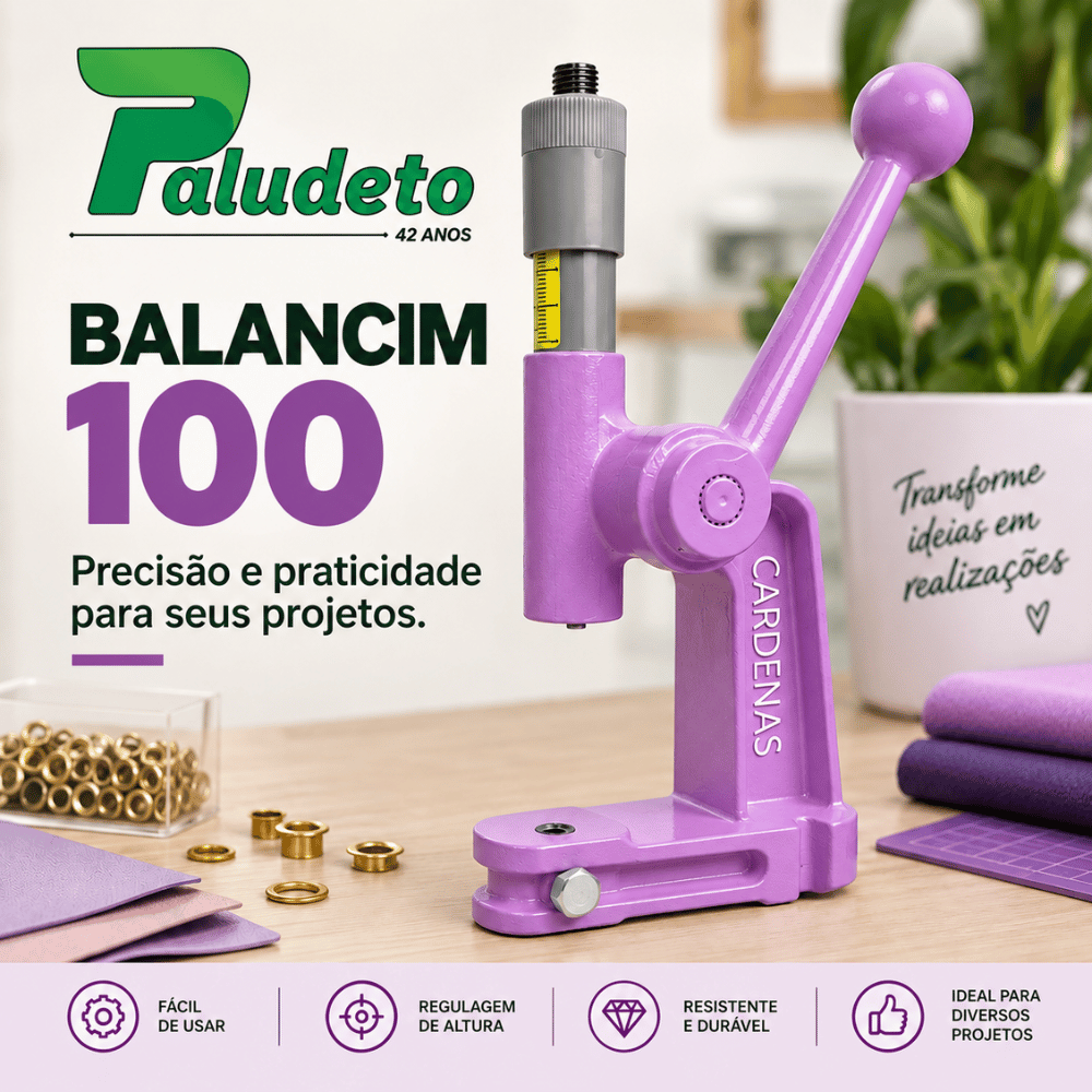 Balancim 100 Prensa Manual para Ilhós, Botões e Rebites