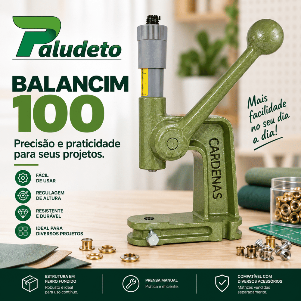 Balancim 100 Prensa Manual para Ilhós, Botões e Rebites