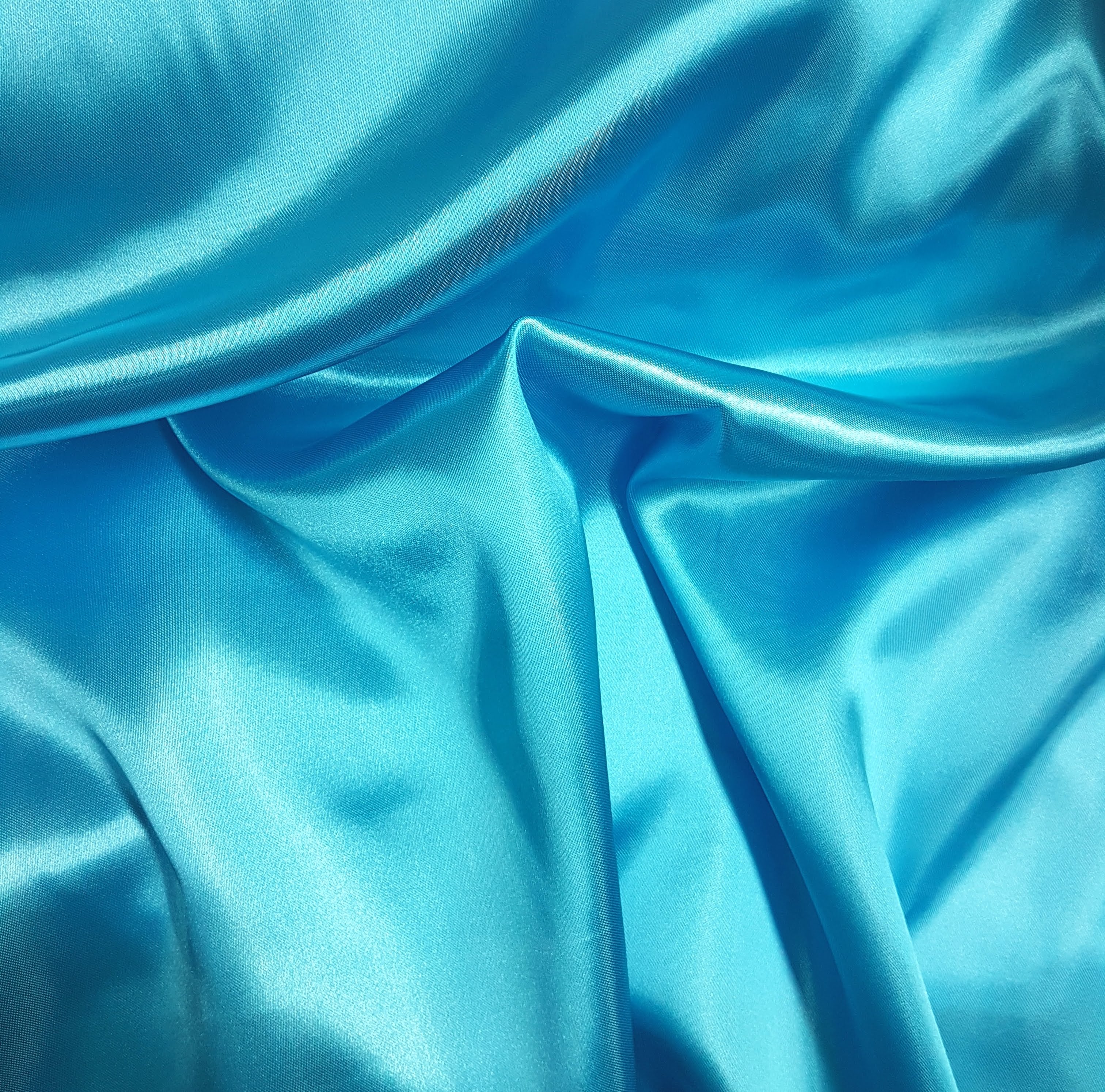 Tecido Cetim Liso - LG 150cm - Azul