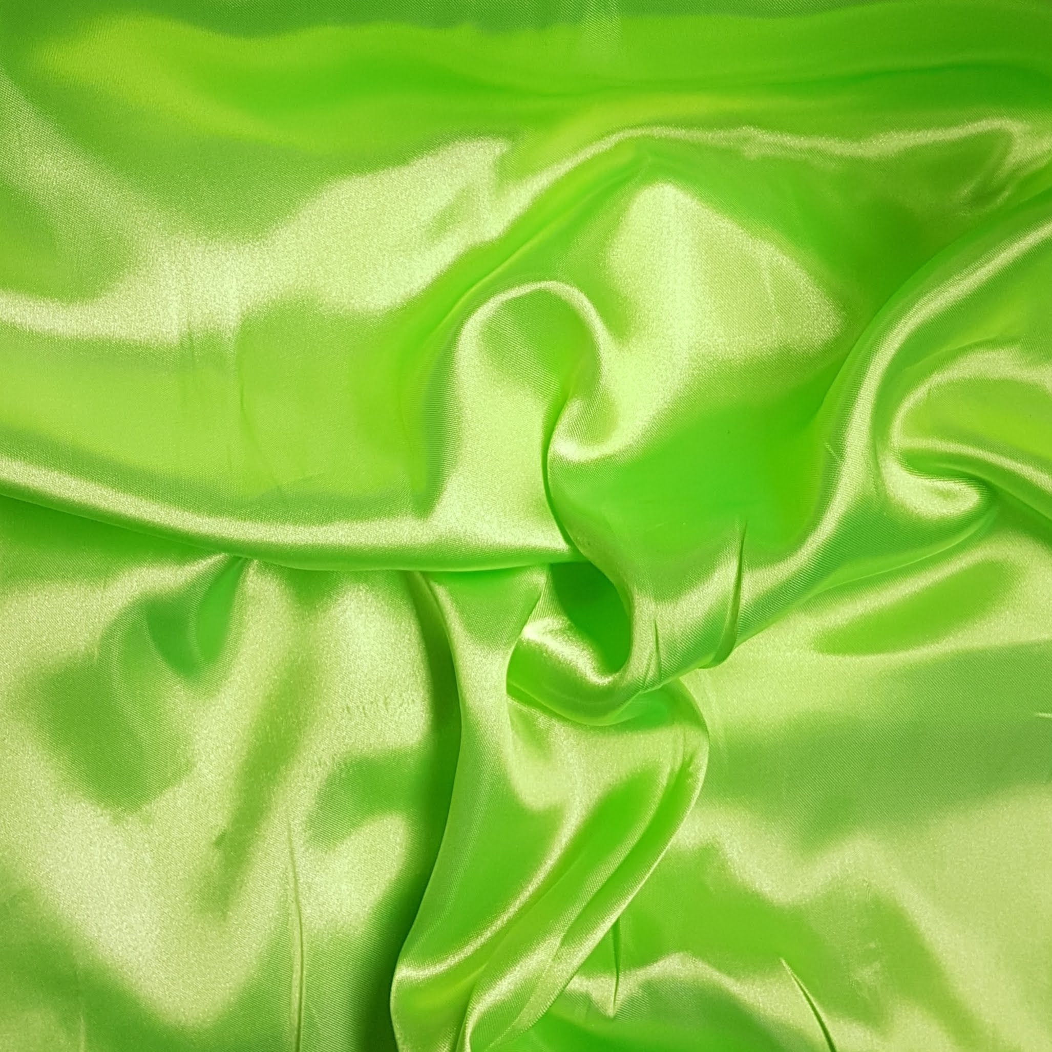 Tecido Cetim Liso - LG 150cm - Verde Limão