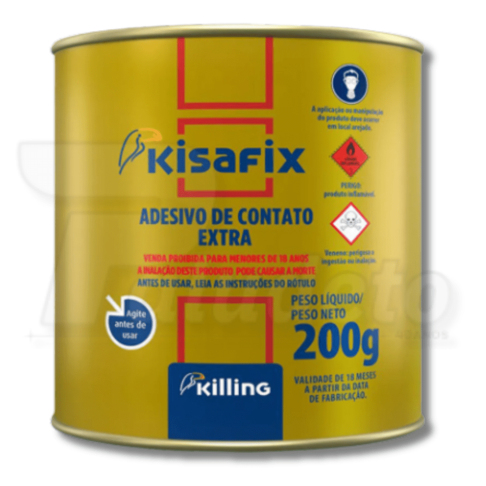 Cola de Contato Kisafix 200 g | Alta Resistência e Secagem Rápida