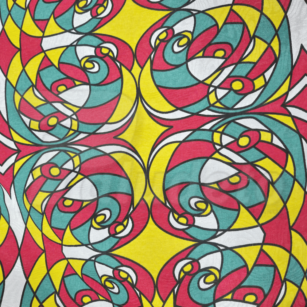 Tecido Jacquard LG 1,40MT - Abstrato Amarelo