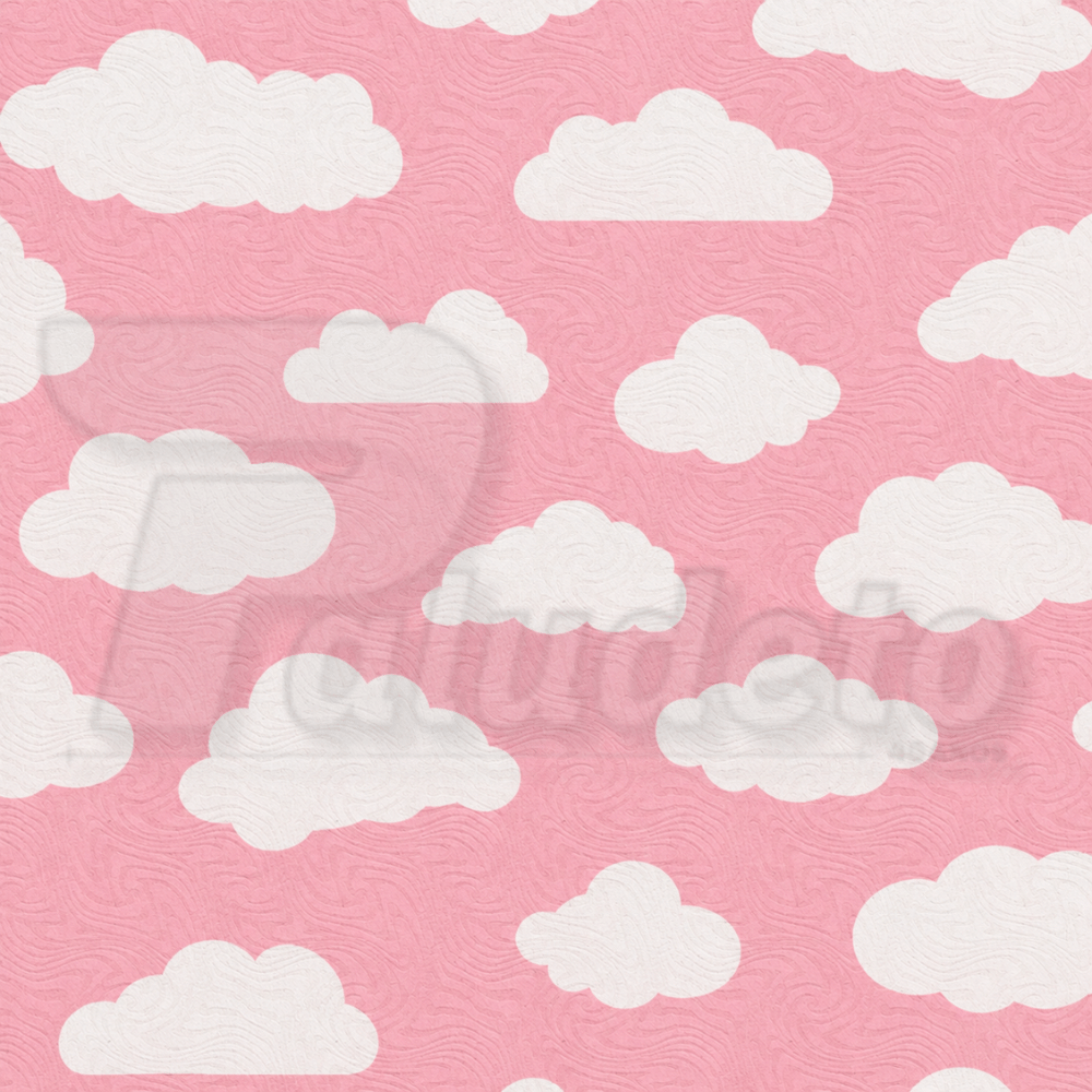 Tecido Jacquard LG 1,40MT - Nuvem Rosa