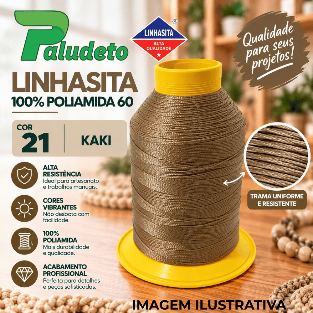 LINHASITA 100% POLIAMIDA 60 COR 21 - CAQUI
