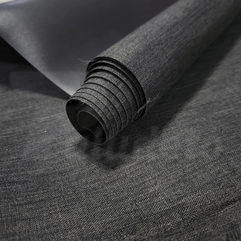 Nylon Linho Mescla - Preto - 0,50 x 1,40m