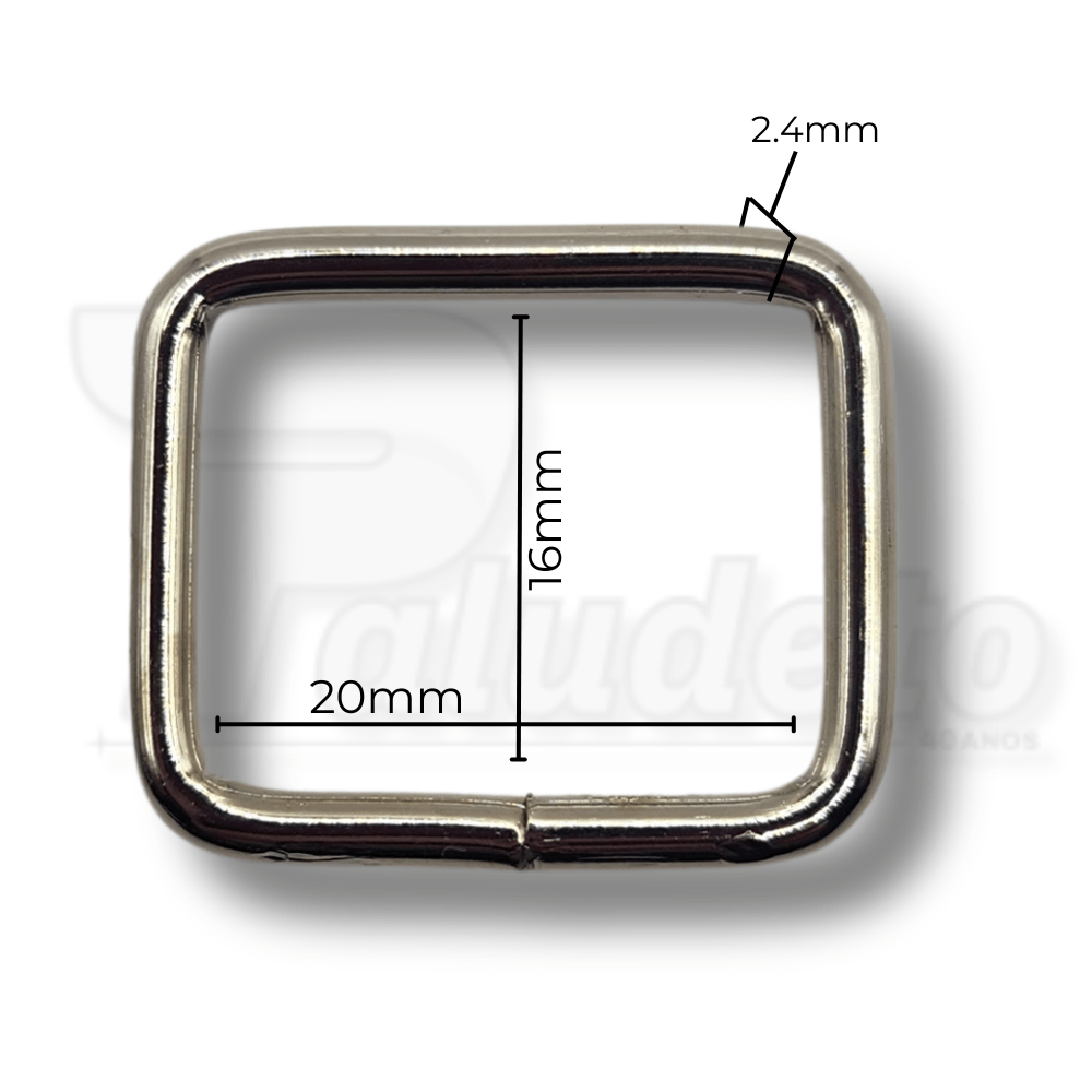 Passador 20mm Niquelado