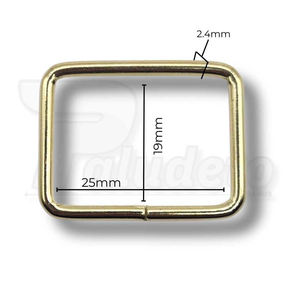 Passador 25mm Dourado
