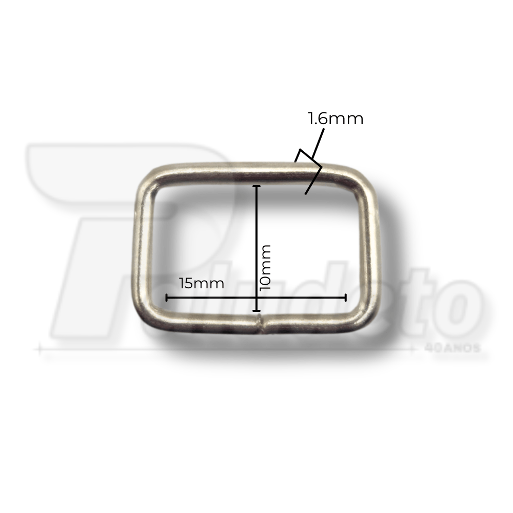 Passador 15mm Niquelado