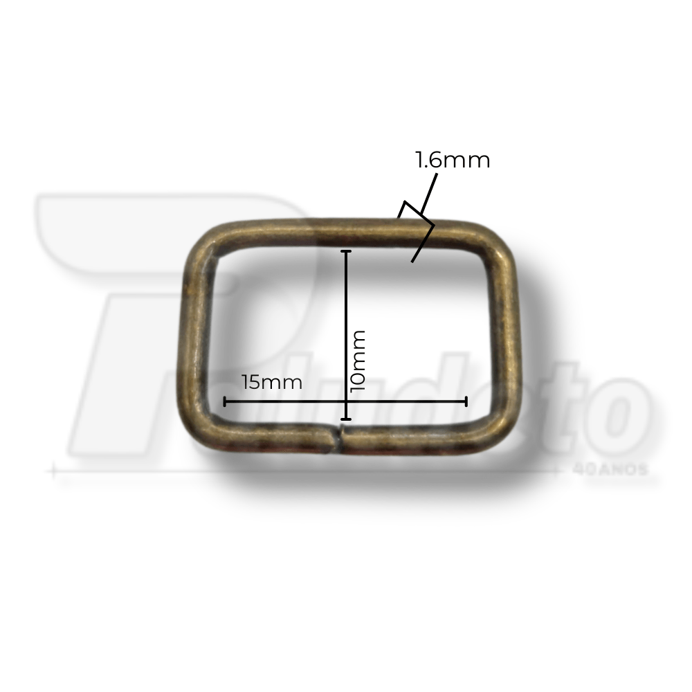 Passador 15mm Ouro Velho