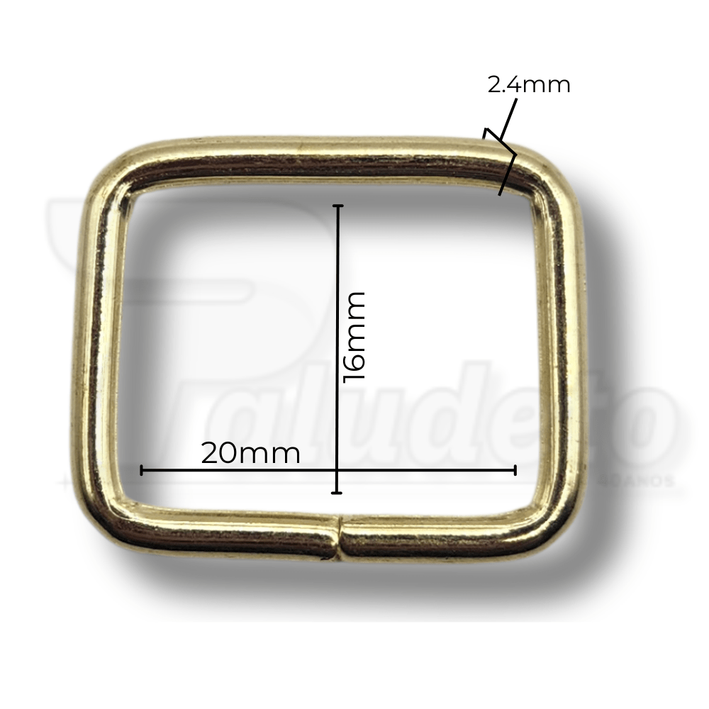 Passador 20mm Dourado