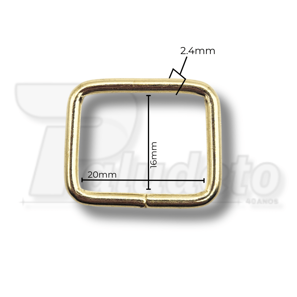 Passador 20mm Dourado