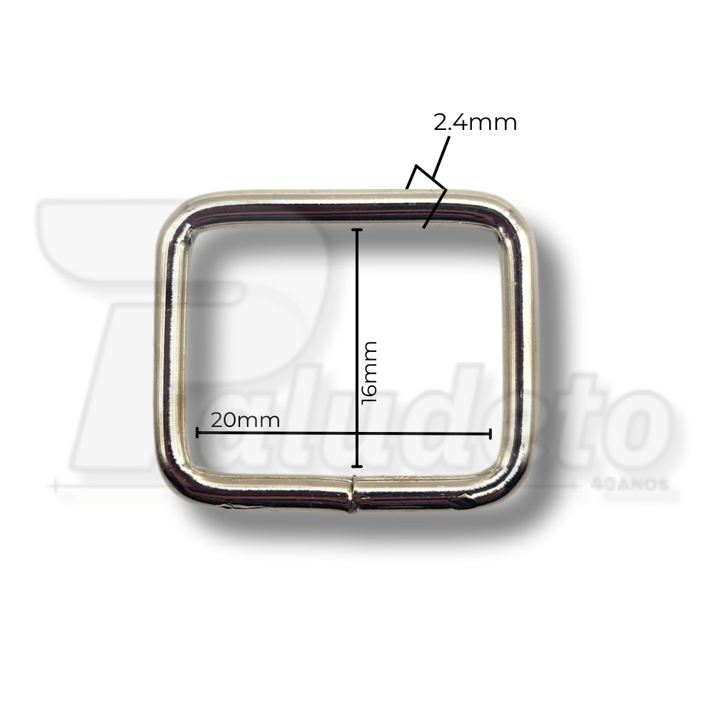 Passador 20mm Niquelado