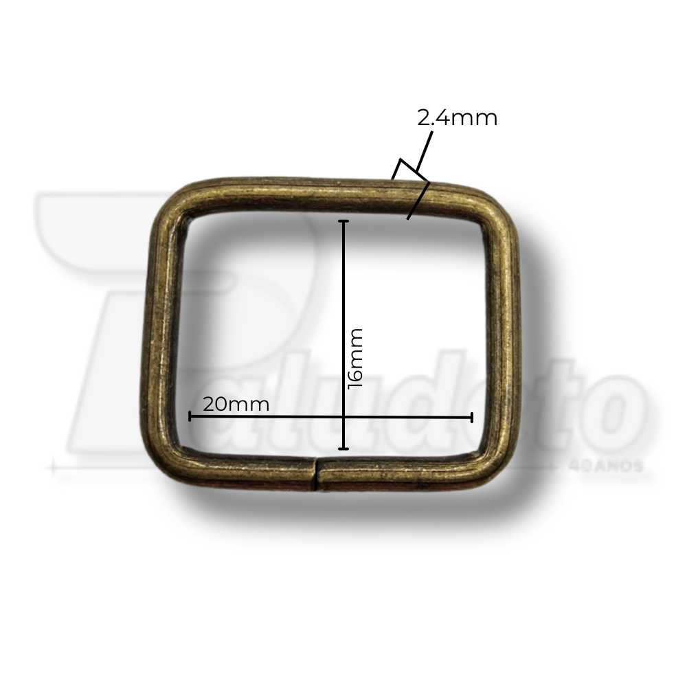 Passador 20mm Ouro Velho