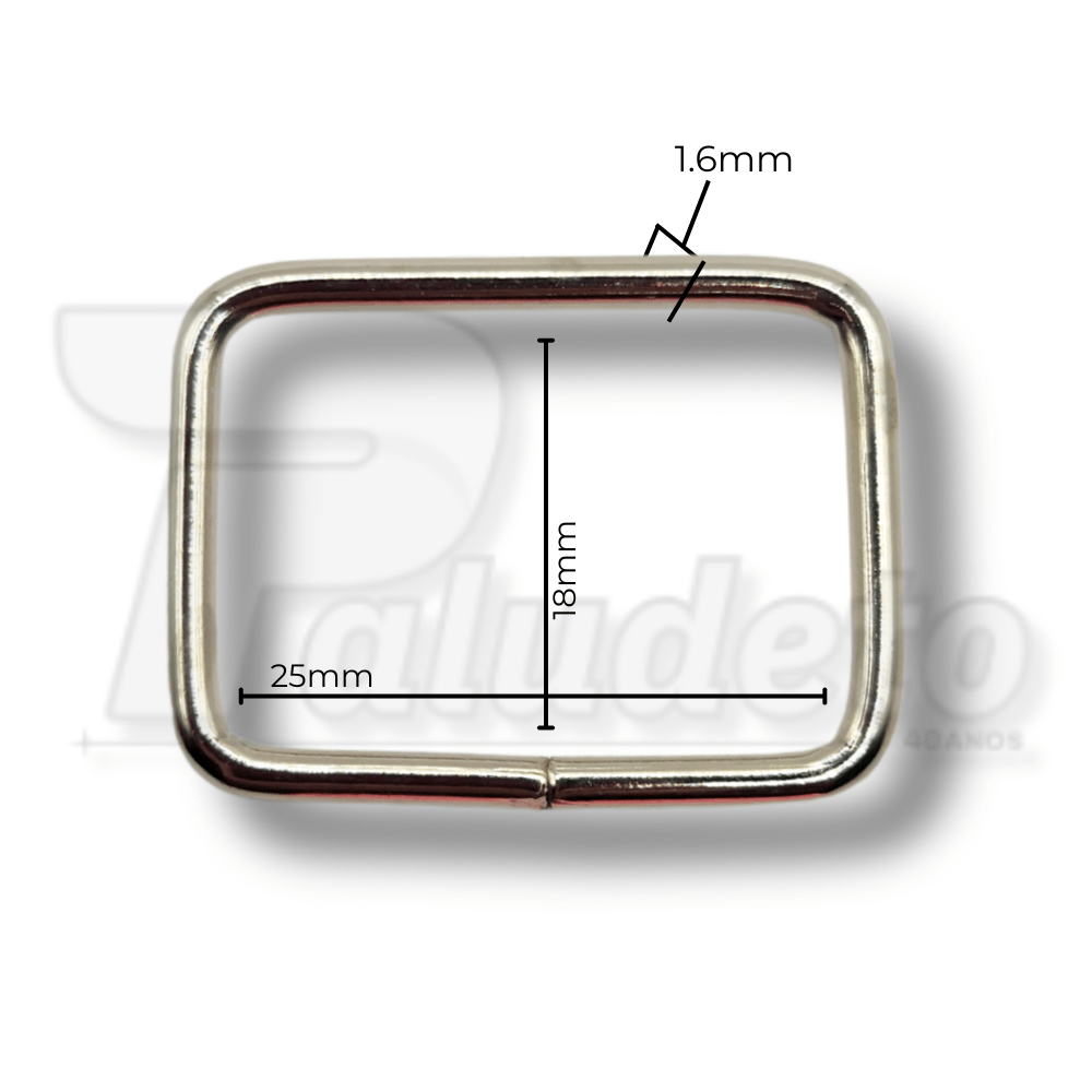 Passador 25mm Niquelado