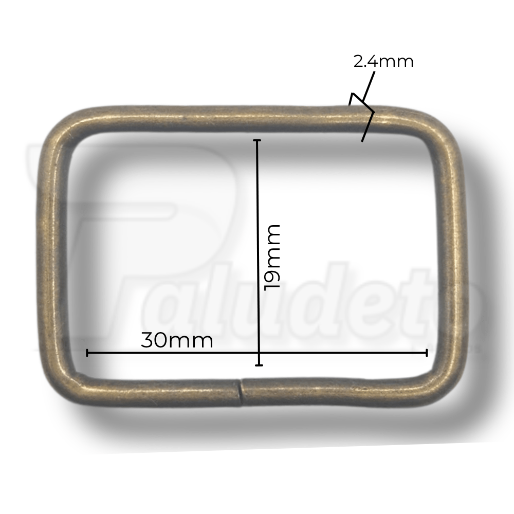 Passador 30mm Ouro Velho