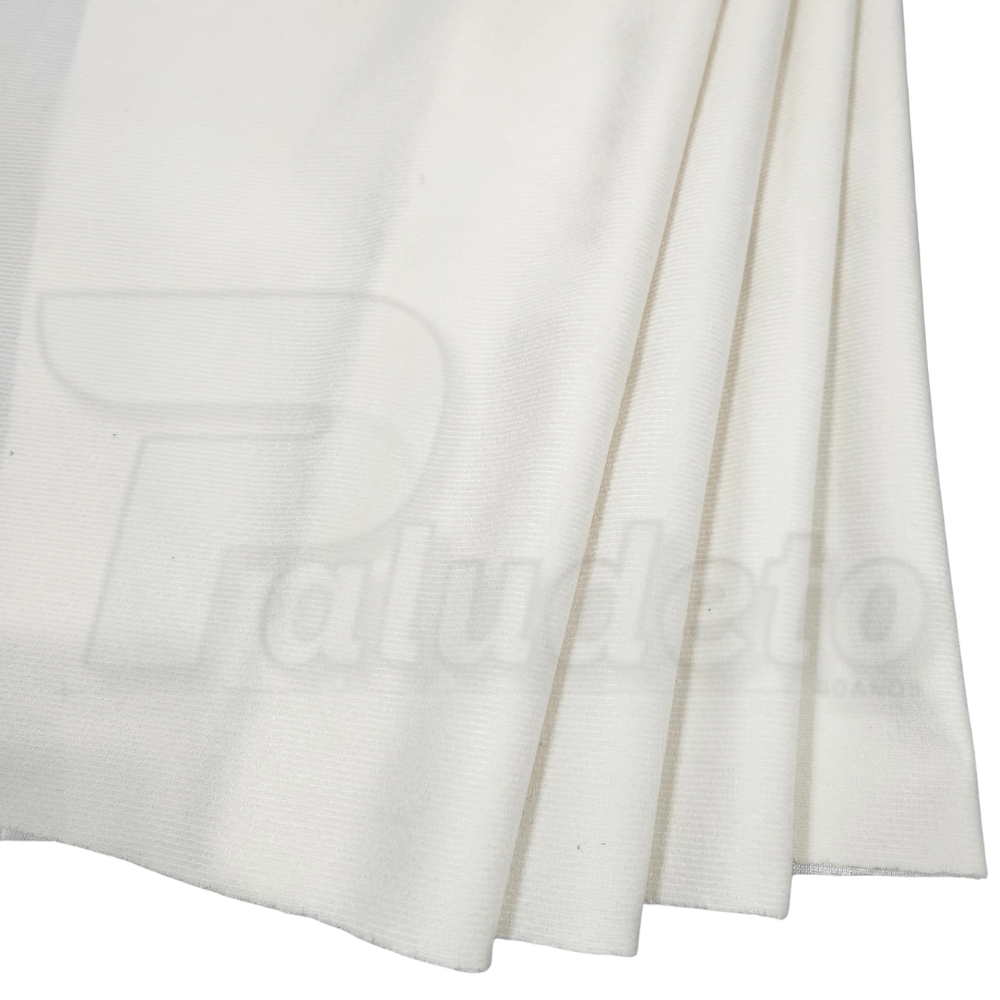 Tecido Suede Liso - Larg 1,40m - Marfim