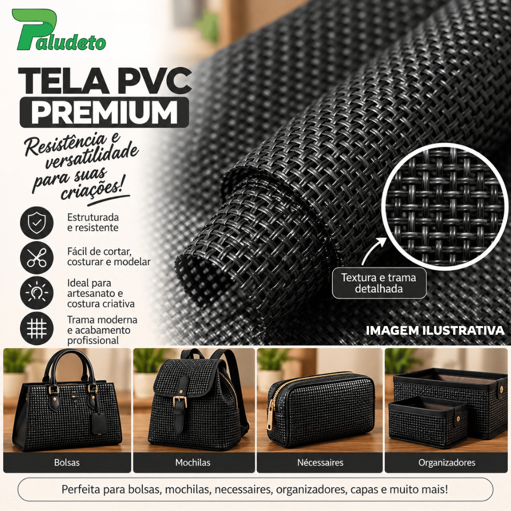 TELA PVC PREMIUM PRETO
