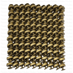Botão Imantado com Acabamento Duplo - 14mm Ouro Velho - CAIXA