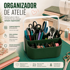 Organizador de Ateliê 3D VERDE