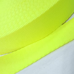 Alça Chick de Poliéster - Amarelo Neon 30mm