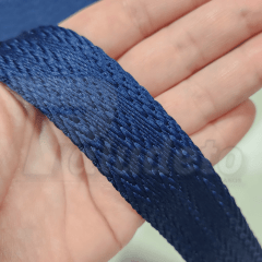Alça Chick TRANÇADA 30MM AZUL MARINHO