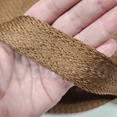 Alça Chick TRANÇADA 30MM CARAMELO