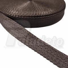 Alça Chick TRANÇADA 30MM MARROM