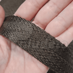 Alça Chick TRANÇADA 30MM MARROM