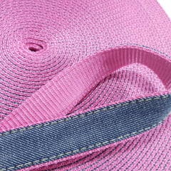 Alça de Nylon c/ jeans 25mm - Pink