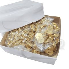 Botão Imantado com Acabamento Duplo - 18mm Dourado - CAIXA