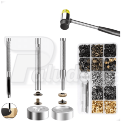 KIT APLICADOR BOTÃO DE METAL 