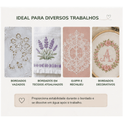 Entretela Hidrossolúvel para Bordar