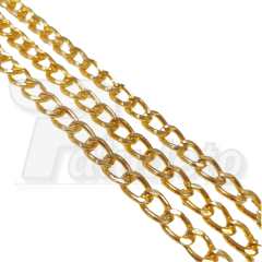 Corrente de Alumínio 2.0mm - Dourado