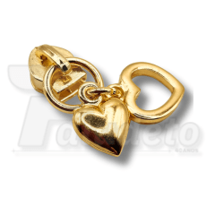 Cursor N.º 5 - Ref. 531 - 2 corações Dourado Verniz