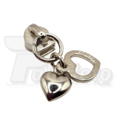 Cursor N.º 5 - Ref. 531 - 2 corações Niquelado