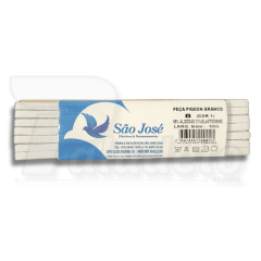 Elástico São José nº 08 LARG 05mm x 10mt Branco