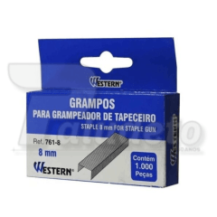 Grampos Para Grampeador De Tapeceiro Western 761 8mm 1000un