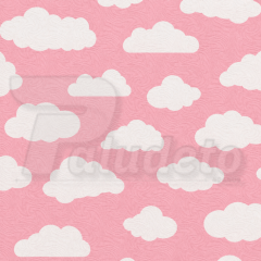 Tecido Jacquard LG 1,40MT - Nuvem Rosa