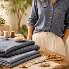 Jeans Floral Estampado