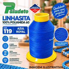 LINHASITA 100% POLIAMIDA 60 COR 119 - AZUL ROYAL