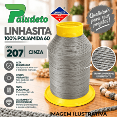 LINHASITA 100% POLIAMIDA 60 COR 207 - CINZA CLARO