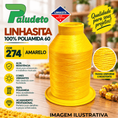 LINHASITA 100% POLIAMIDA 60 COR 274 - AMARELO