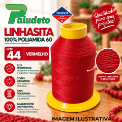 LINHASITA 100% POLIAMIDA 60 COR 44 - VERMELHO