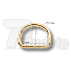 MEIA ARGOLA 15MM CATAFORÉTICO